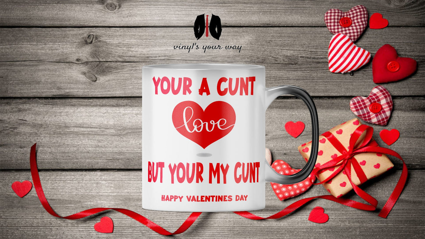 magic mug colour changing Perfect Valentines Day Gift MUG Boyfriend Husband Rude Funny Wife Anniversary