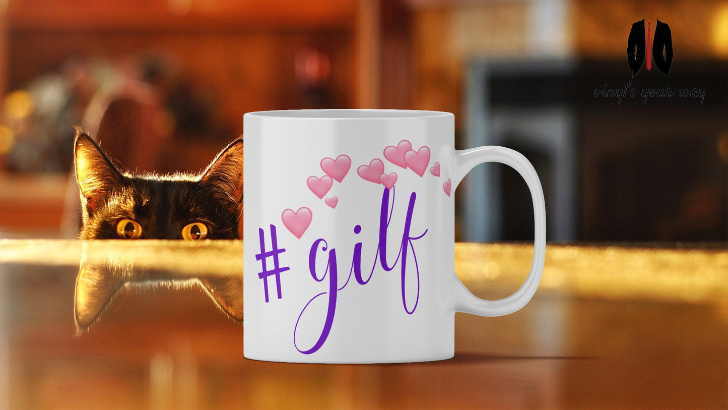 Milf/Glif Mug- Mom Mugs Funny Gift For Mum Novelty Mom Presents Mommy Friends New Mother Gift