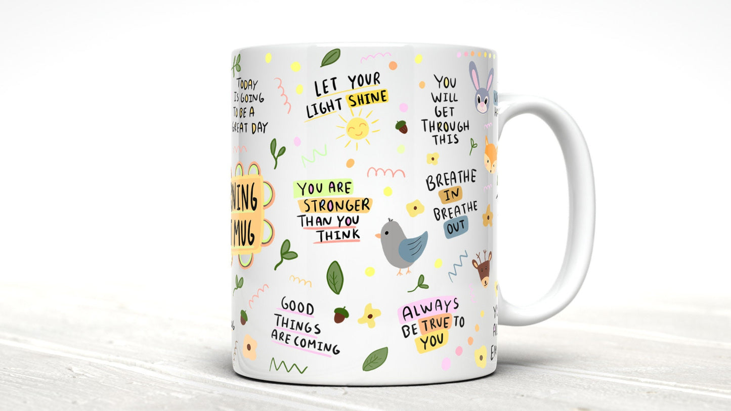 Positive Mindset Mug: Daily Affirmations, Mental Health Awareness