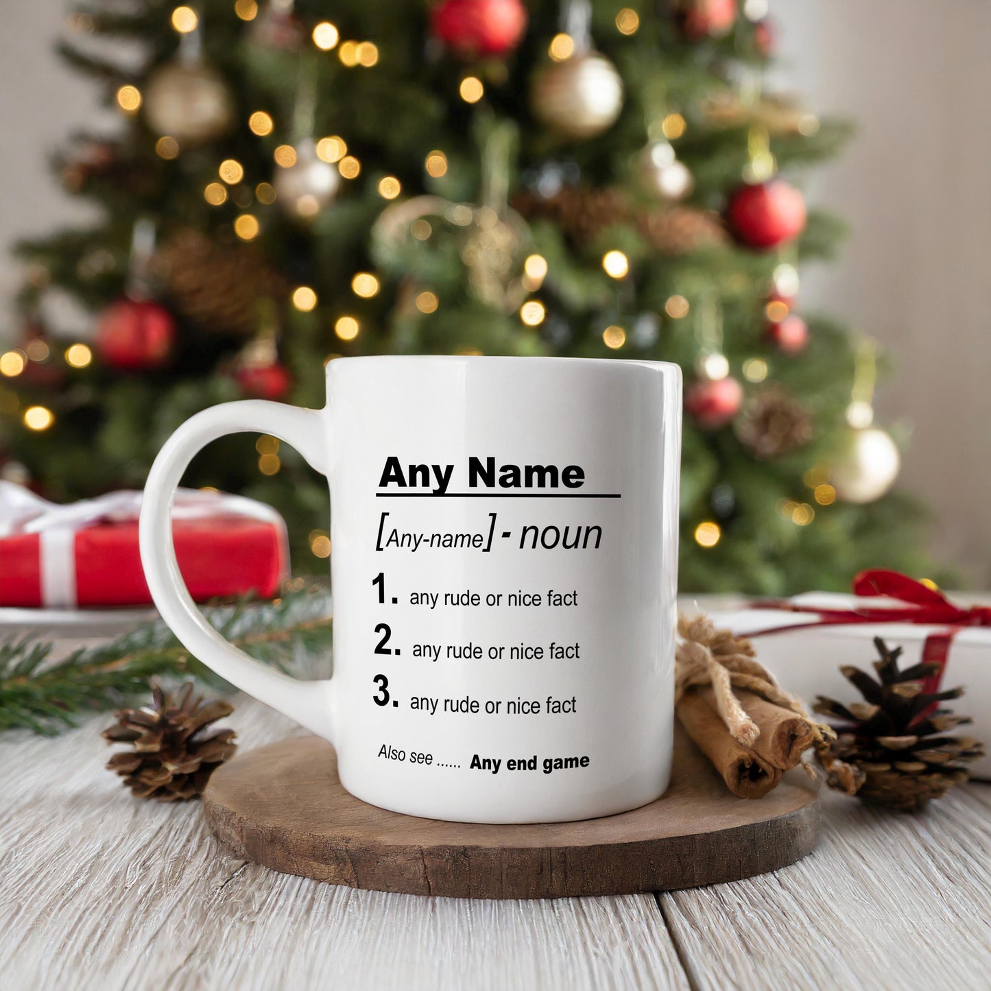 Rude Adult Funny PERSONALISED Mug | Name Meaning | Birthday Gift For Him / Her | Christmas gift or secret Santa gift