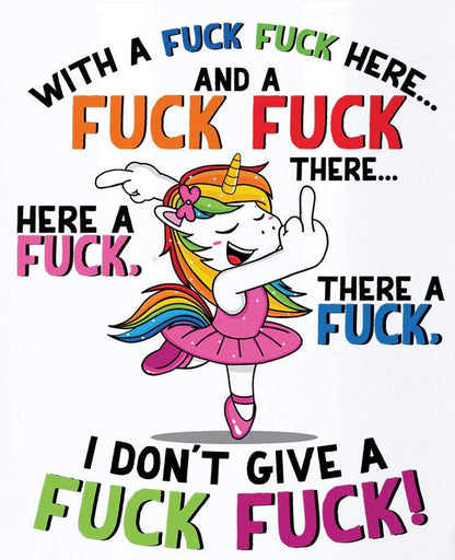 funny f*@k it unicorn mug