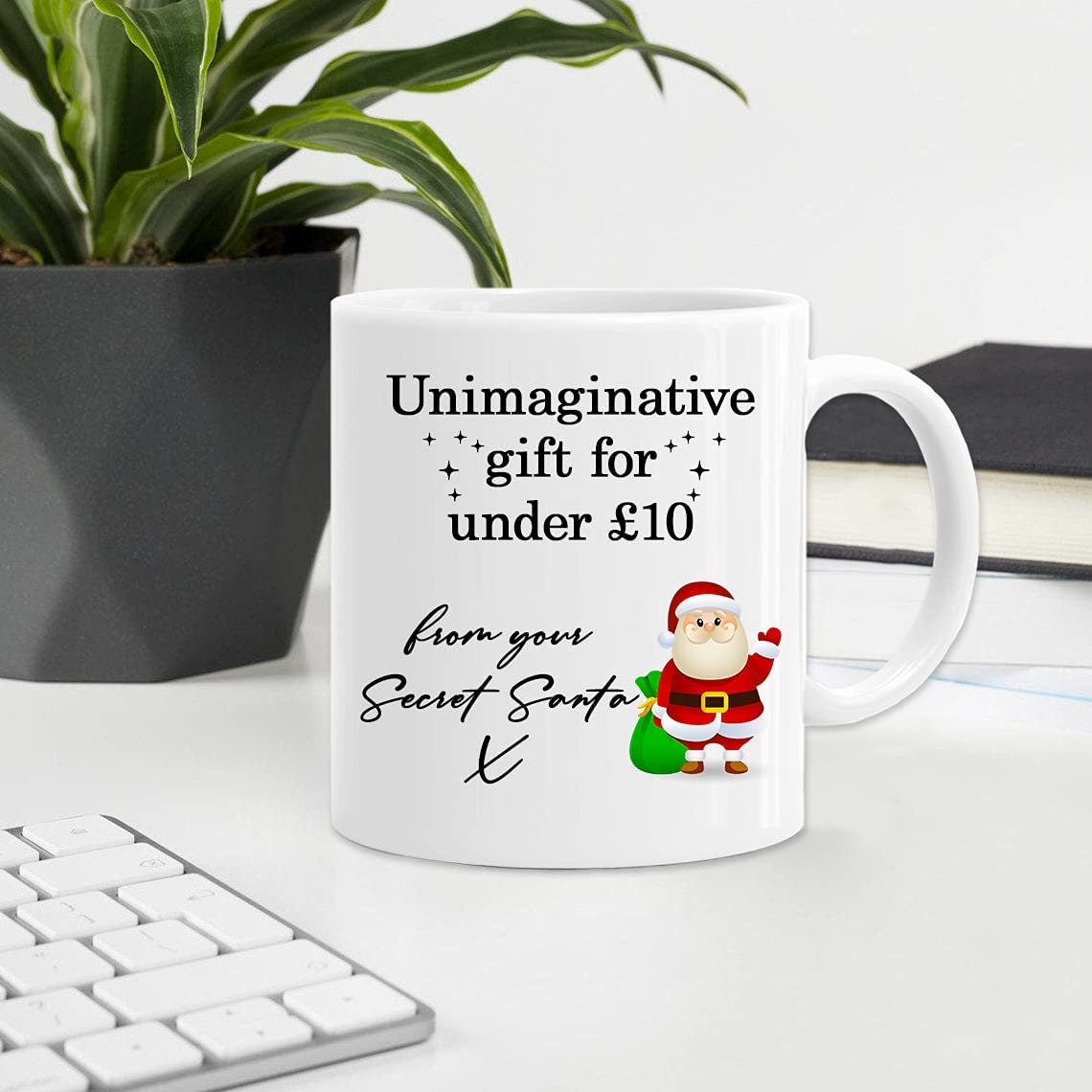 Secret Santa Theme Mug Perfect Printed Ceramic Collecting Novelty Tea Coffee for Home and Office