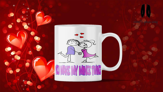 You Make My Minge Twinge Gift Mug - Hilarious Present Profanity Mugs Rude Hilarious, Valentines Day, Anniversary, Boyfriend, Husband Rude