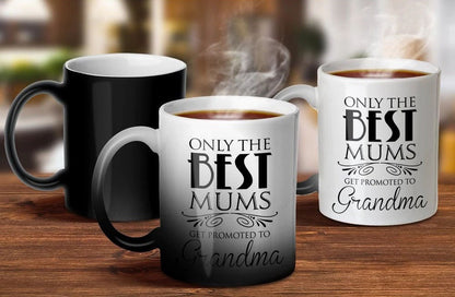 Only The Best Mums Get Promoted To Grandma magic mug