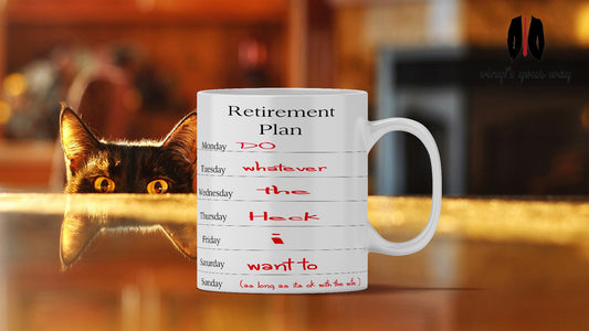Retirement Plan Mug Funny Gift For OAP Retired Present Grandad