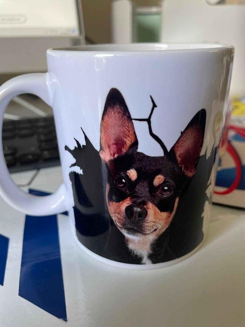 you cant buy happiness but you can buy a min pin which is just as good MUG can be personalized