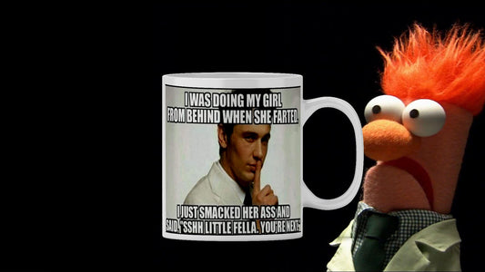 funny ,rude, slightly disturbing ,will offend ,someone that's for sure gift mug