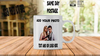 Custom Photo Mug: Personalized Glossy Ceramic Coffee Mug