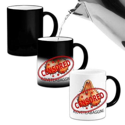 LOVETEABAGGING Funny/Rude Heat Colour Magic Changing Mug ~#loveteabagging