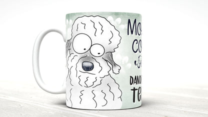 Morning coffee with my Dandie Dinmont terrier cute cartoon doggy mug perfect gift for him her mum dad nan
