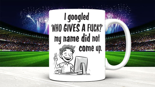 Personalized Funny Mug: I Googled Who Gives a F**k, Office Gift