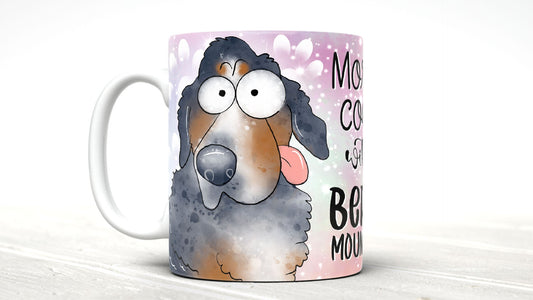 Morning coffee with my  Bernese Mountain Dog  cute cartoon doggy mug perfect gift for him her mum dad nan