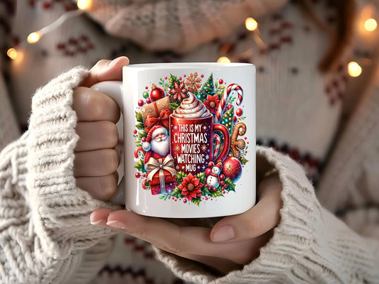 This is My Christmas Movie Watching Mug 11oz coffee mug great for the christmas nights in with the other half