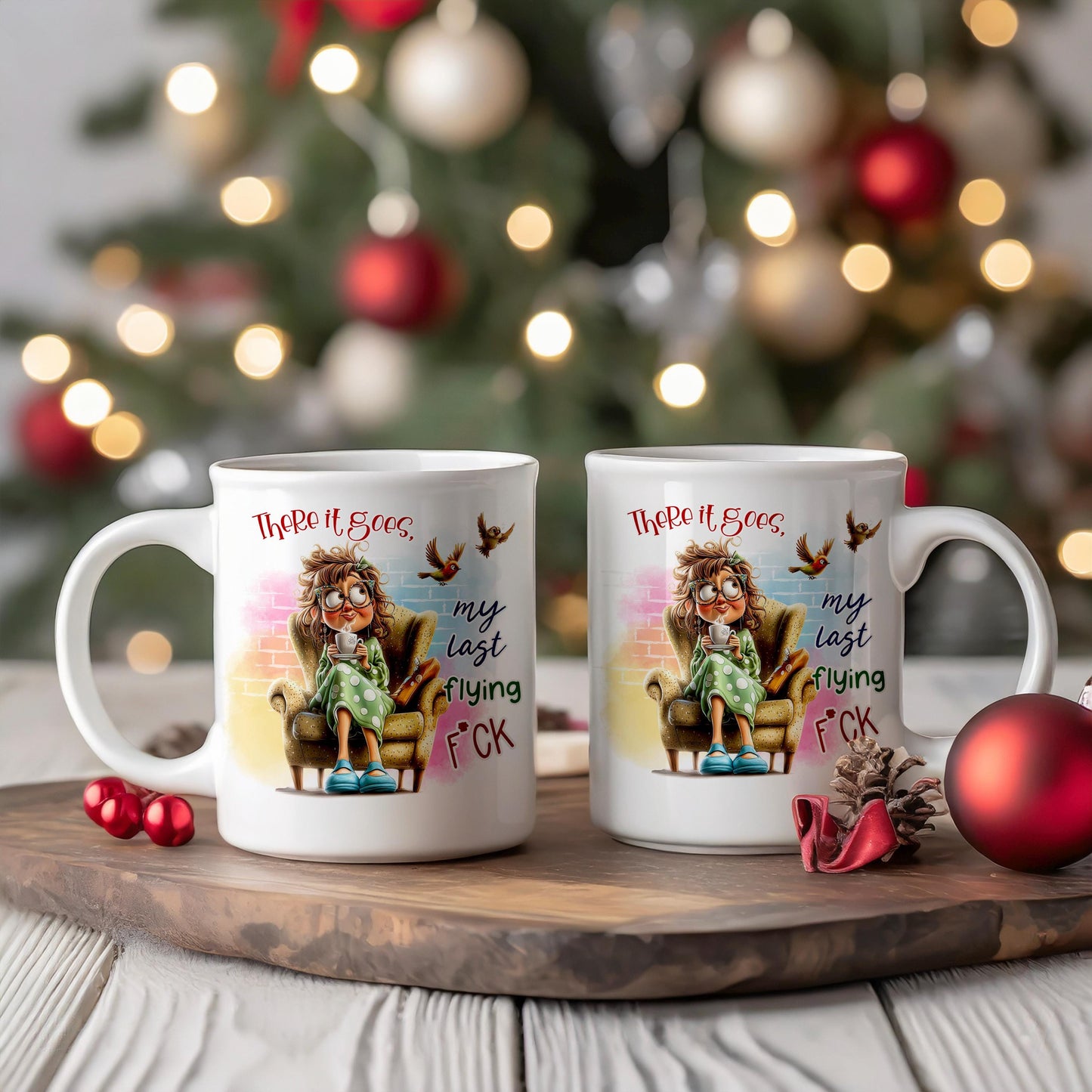 Ther goes my last flying f**k funny mug adult sence of humour great gift for her great gift for him mum dad teenages students