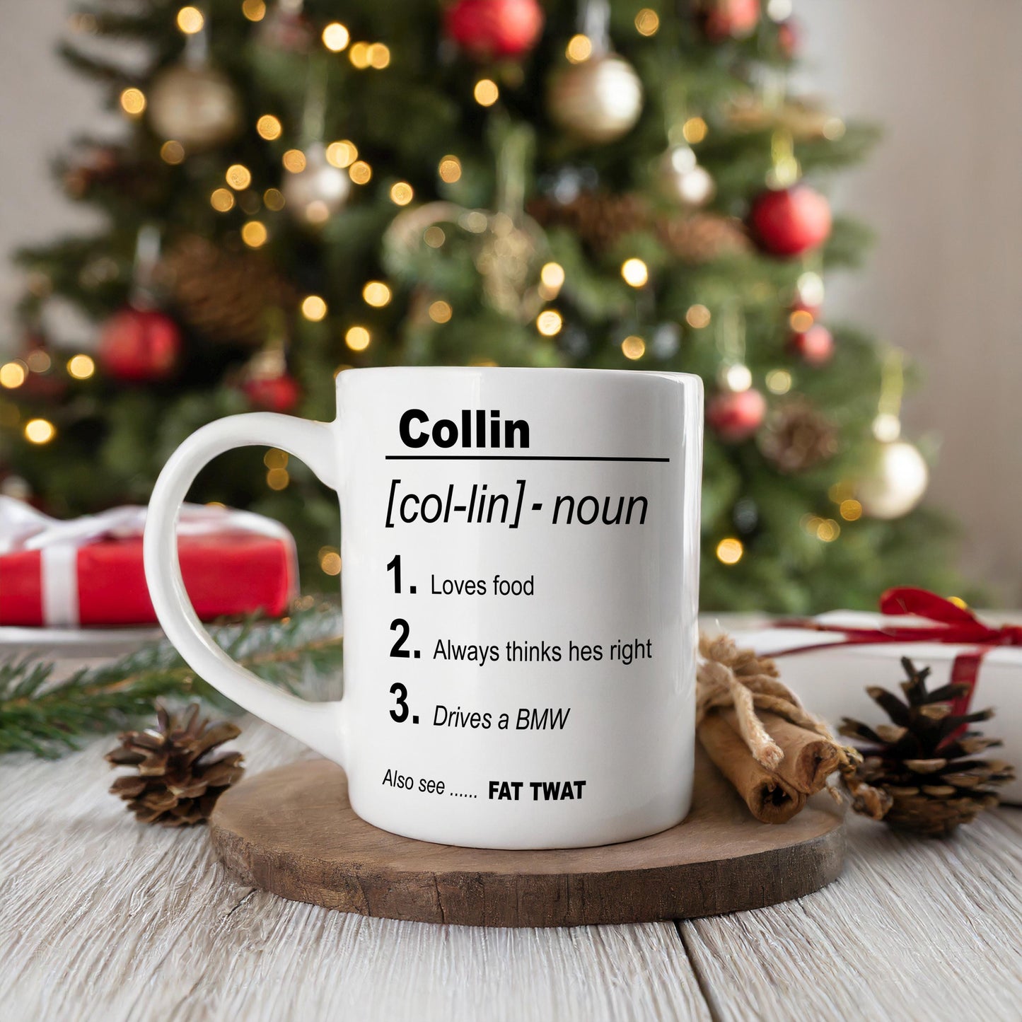 Rude Adult Funny PERSONALISED Mug | Name Meaning | Birthday Gift For Him / Her | Christmas gift or secret Santa gift