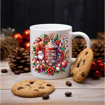 This is My Christmas Movie Watching Mug 11oz coffee mug great for the christmas nights in with the other half