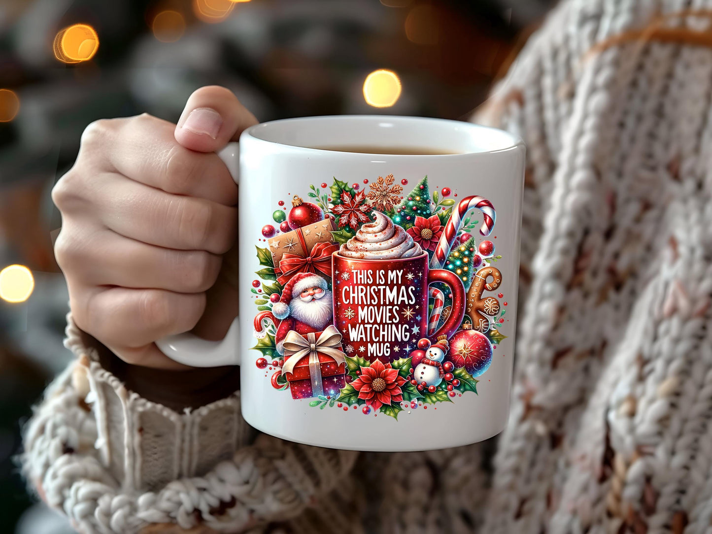 This is My Christmas Movie Watching Mug 11oz coffee mug great for the christmas nights in with the other half