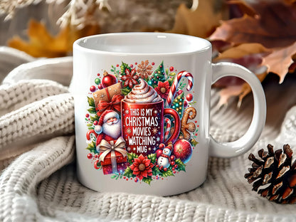 This is My Christmas Movie Watching Mug 11oz coffee mug great for the christmas nights in with the other half