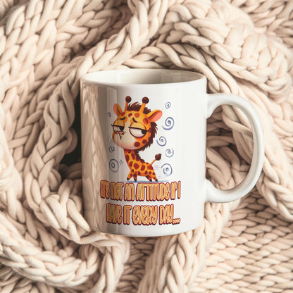 Sarcastic Giraffe Coffee Mug: Funny Office Gift