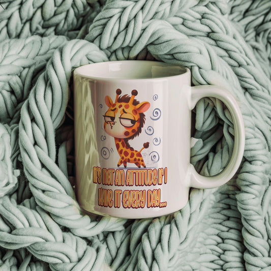 Sarcastic Giraffe Coffee Mug: Funny Office Gift