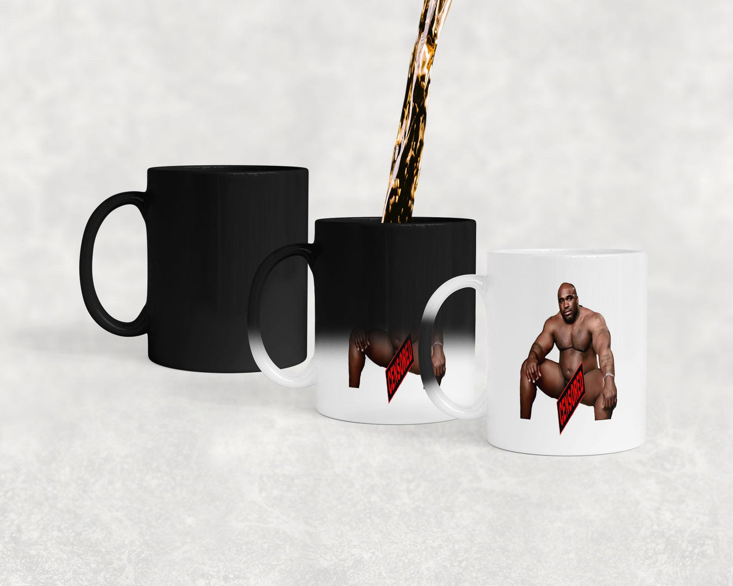 Personalized Barry Wood Heat Changing Mug: Funny Rude Gift